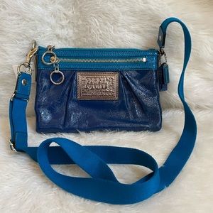 Coach Poppy Patent Leather Swingpack Crossbody Bag 42872
